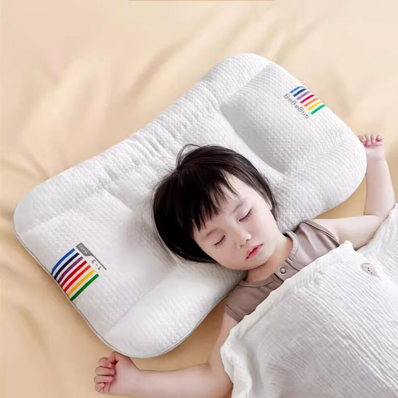 bebebus儿童枕头1-3岁6-10岁以上宝宝枕头婴儿枕3*5岁成长枕 柔软支撑贴合脊椎 含枕芯 10x10x10cm