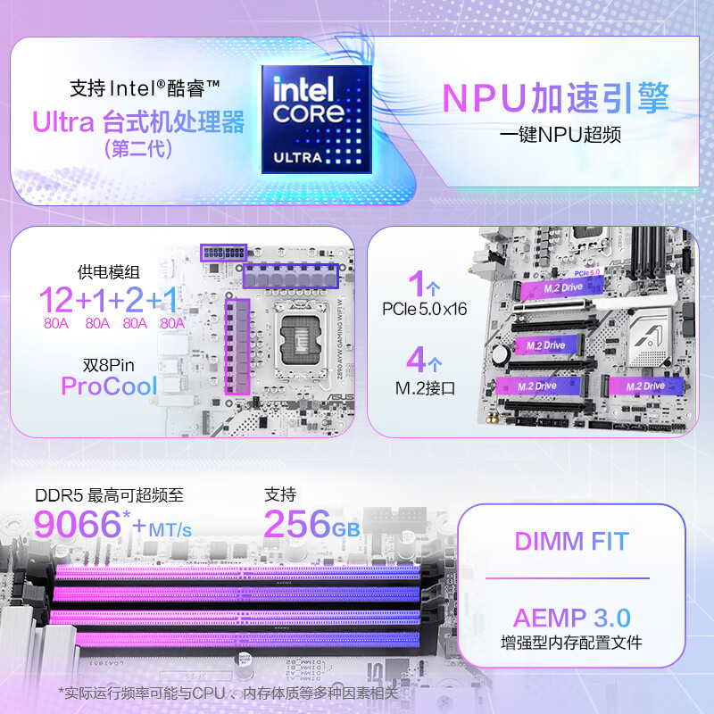华硕 Z890 AYW GAMING WIFI W 哎呦喂 图 4