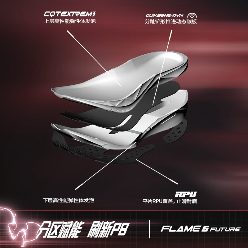 361&deg;男鞋运动鞋新品飞燃5 future碳板马拉松竞速训练跑步鞋男 丘比特 42