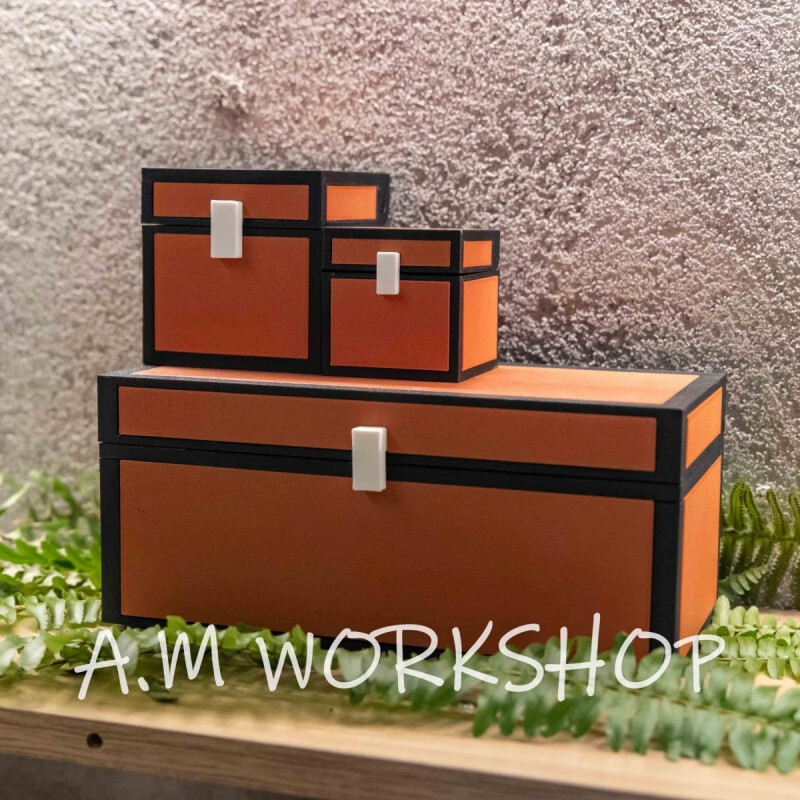 我的世界超大宝箱储物箱3D打印可动桌面摆件diy摆摊定制 单独一个200mm长宝箱(内部不含东西)