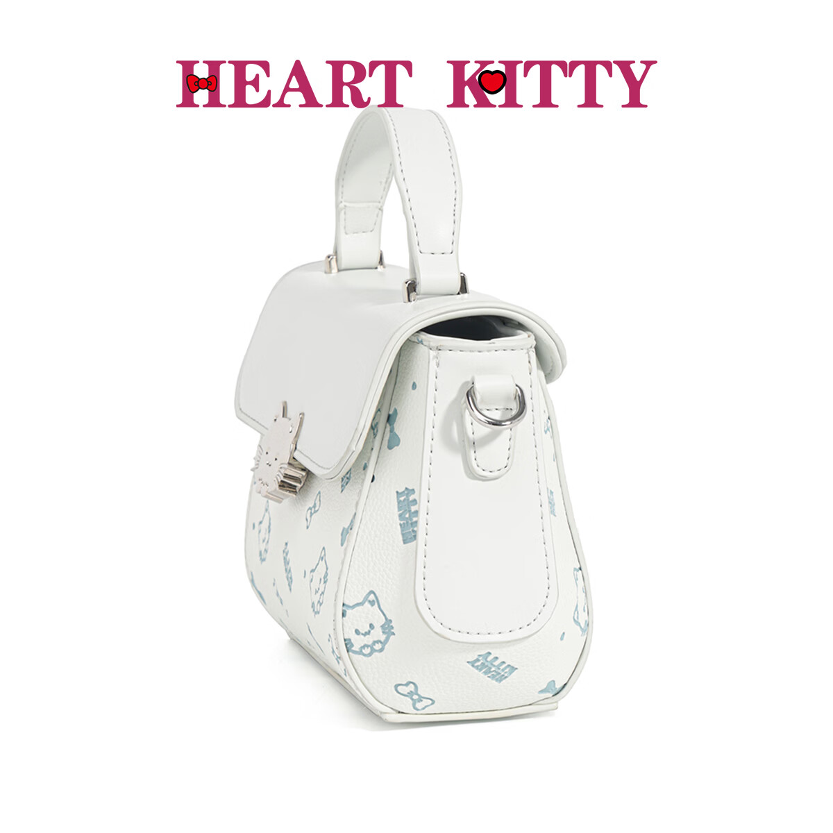 HEART KITTY高级小方包手提包女式新款轻奢小众可爱百搭单肩斜挎包生日礼物包 6620蓝色