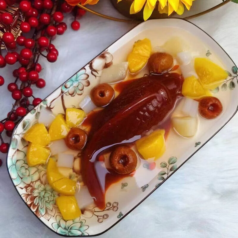 广盛年年有鱼山楂锦鲤山楂糕年货造型蜜饯年夜饭新年大吉餐桌摆盘必备 山楂鲤鱼320g*2条【二龙腾飞】