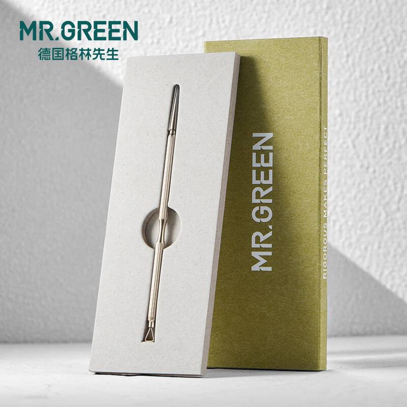 MR.GREEN德國雙頭痘痘針挑痘針祛痘針粉刺針暗瘡針擠痘痘工具 雙頭痘痘針