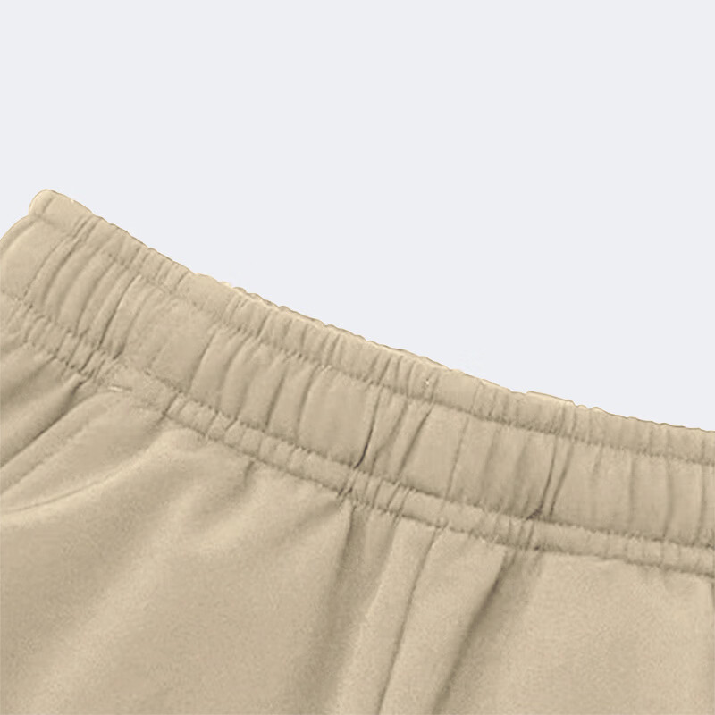 大嘴猴(paul frank)童装加绒裤女孩秋冬保暖2025款男孩酷帅宽松中大童舒适潮流软壳裤 卡其色 120