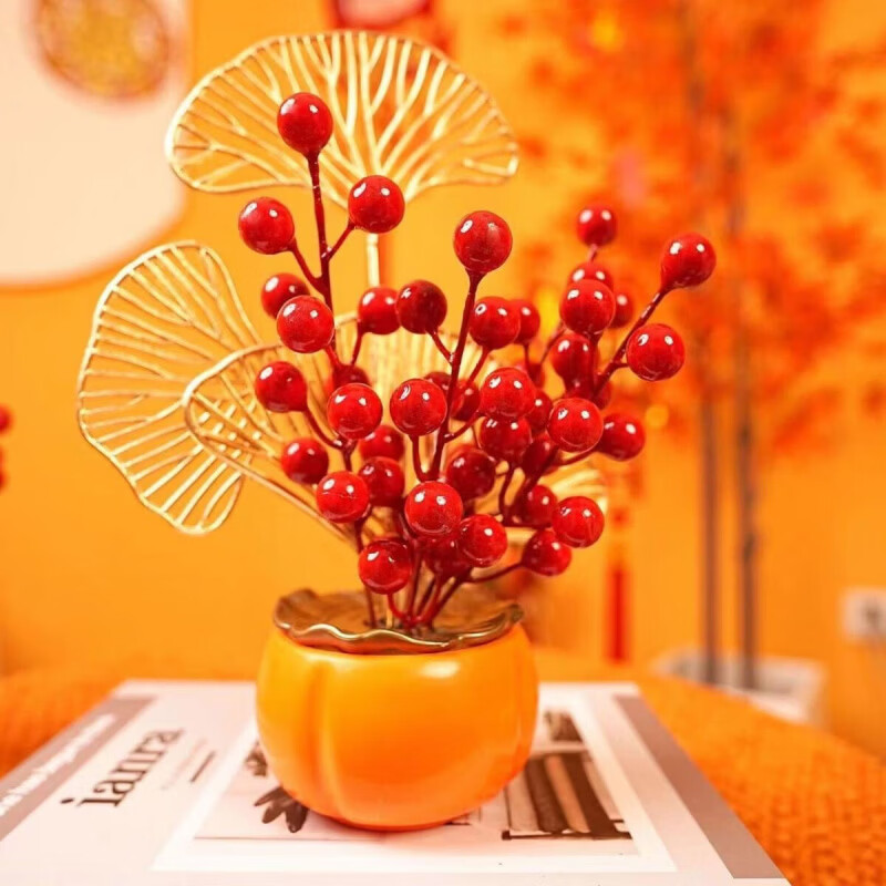 清洁JTT 柿柿如意摆件 俩个装