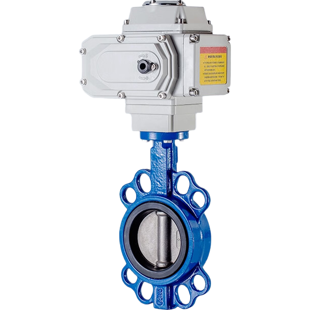 D971X-16Q電動對夾式蝶閥d971x蝶閥軟密封球墨鑄鐵開關(guān)閥門dn100 球墨板-電動對夾式蝶閥 DN50