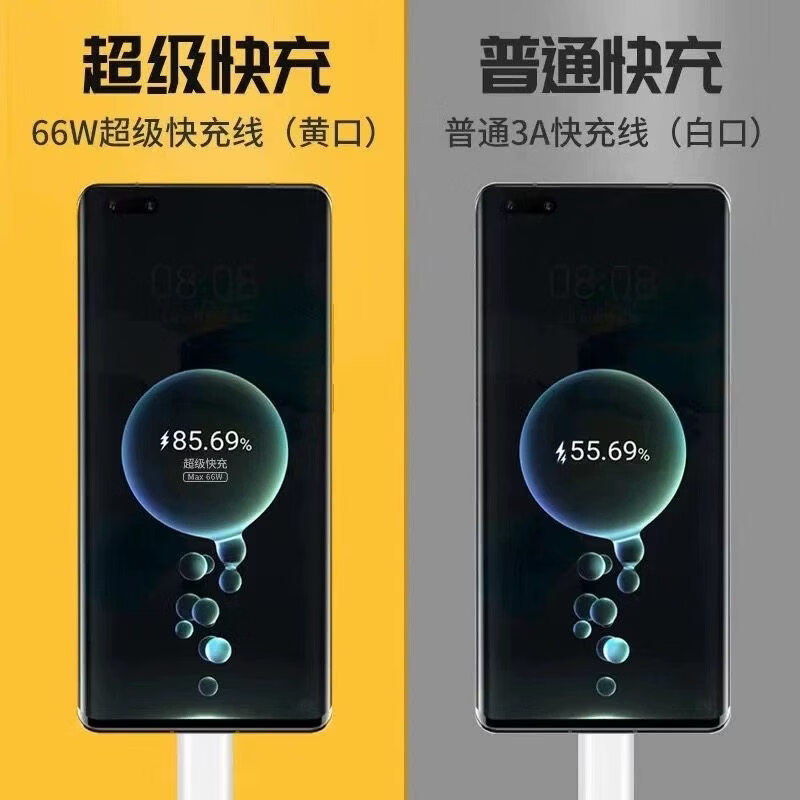 适用荣耀X60pro充电线 66W快充荣耀x60i数据线 华为荣耀X60手机数据线 35W快充荣耀x60pro充电线 荣耀X60全系列专用6A快充线 2米