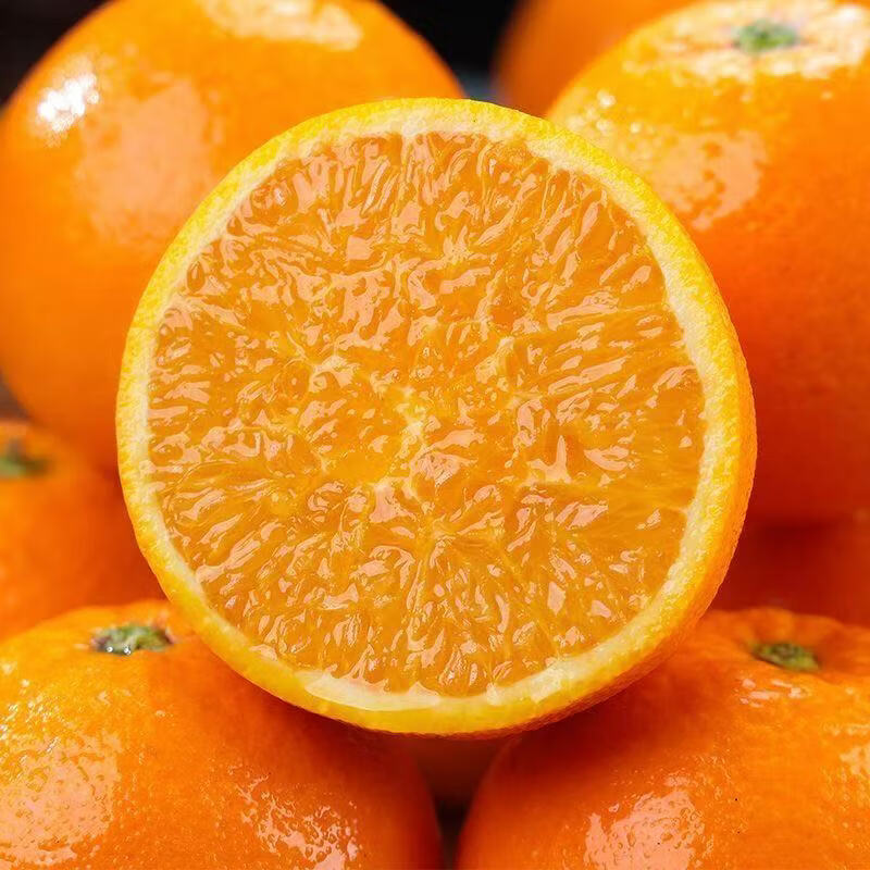 重庆奉节脐橙整箱新鲜当季正宗橙子生鲜纽荷尔橙子可榨汁手剥脐橙 净重5斤【单果70mm+】推荐