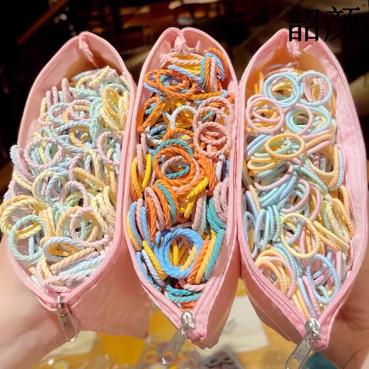 【精选】宝宝皮筋发小号儿童扎小啾啾头绳发饰女童弹性好发圈 升级加厚款【100根】螺旋彩色头绳