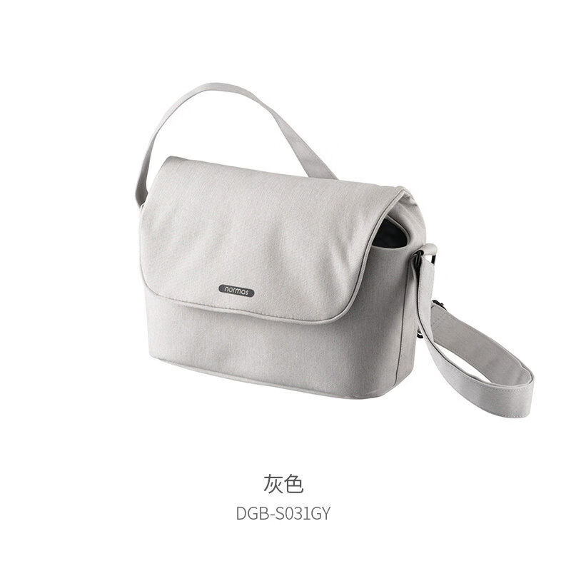 宜麗客星日社單肩相機(jī)包微單眼相機(jī)反斜挎攝影鏡頭無(wú)人機(jī)收納包 白灰色