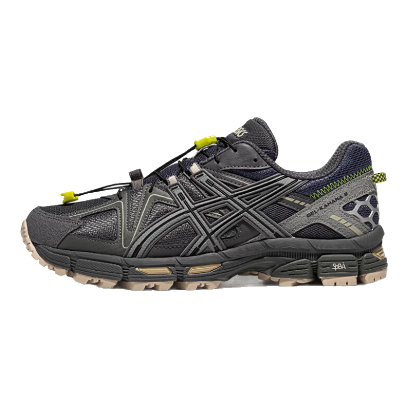 亞瑟士ASICS男鞋女鞋舒適運動鞋戶外休閑鞋慢跑鞋 GEL-KAHANA 8 藍灰色 40