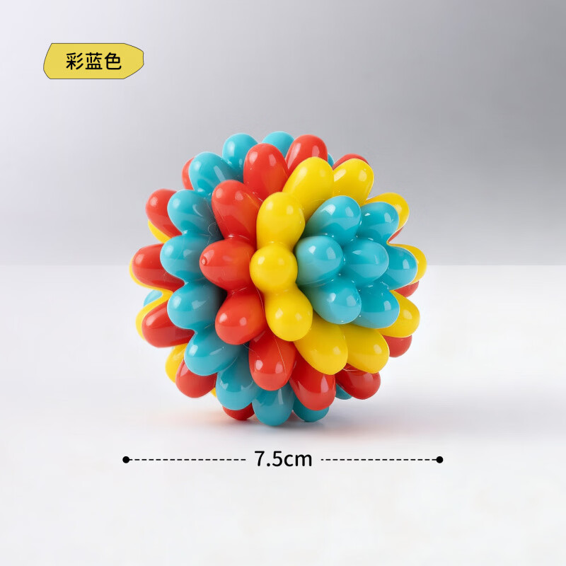 KimPets狗狗玩具球耐咬磨牙洁齿橡胶球自嗨解闷逗狗狗神器消耗精力宠物球 彩蓝色【磨牙洁齿_自嗨解闷】多肉球玩具