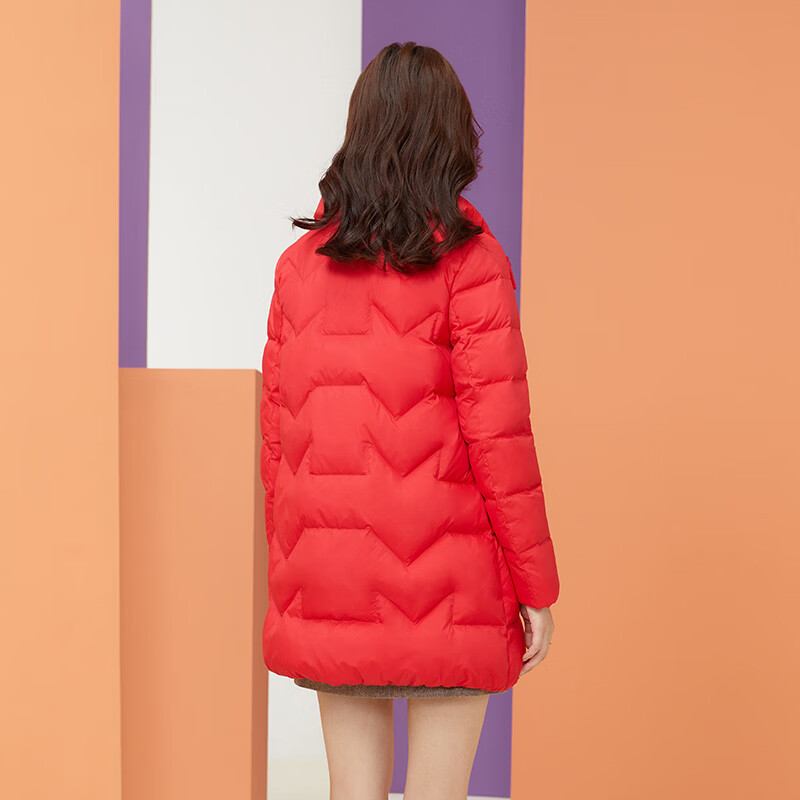 千仞岗【羽绒清仓】新年红色鸭绒服女士中长款外套中年妈妈装保暖防寒服 经典红 Y269080Y XS (155) 千仞岗【羽绒清仓】新年红色鸭绒服女士中长款外套中年妈妈装保暖防寒服 经典红 Y269080Y XS (155)