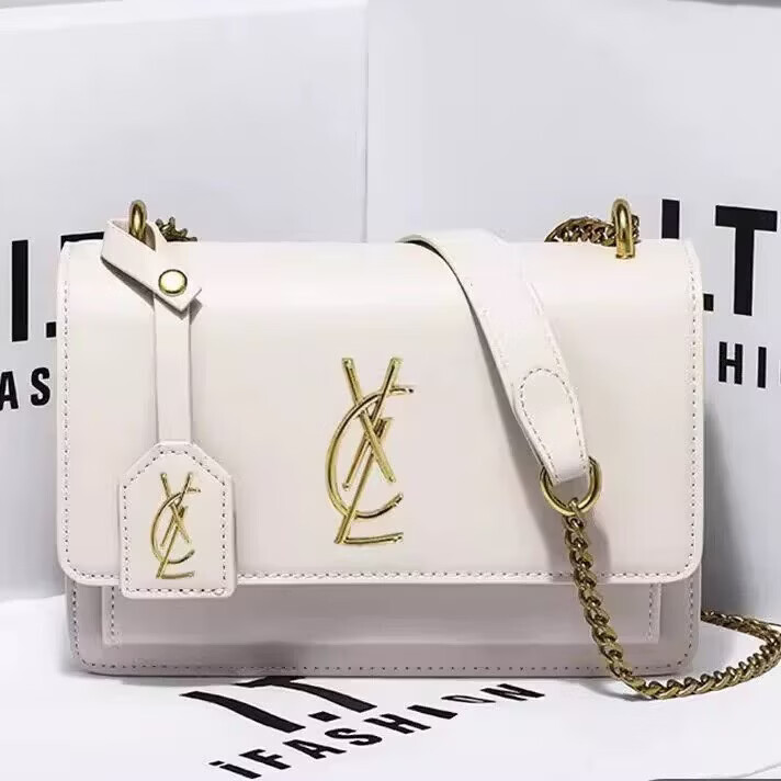 酷奇袋鼠包包女包2026新款轻奢链条单肩斜挎包女士女神节送女友生日礼物 红金+送精美礼盒