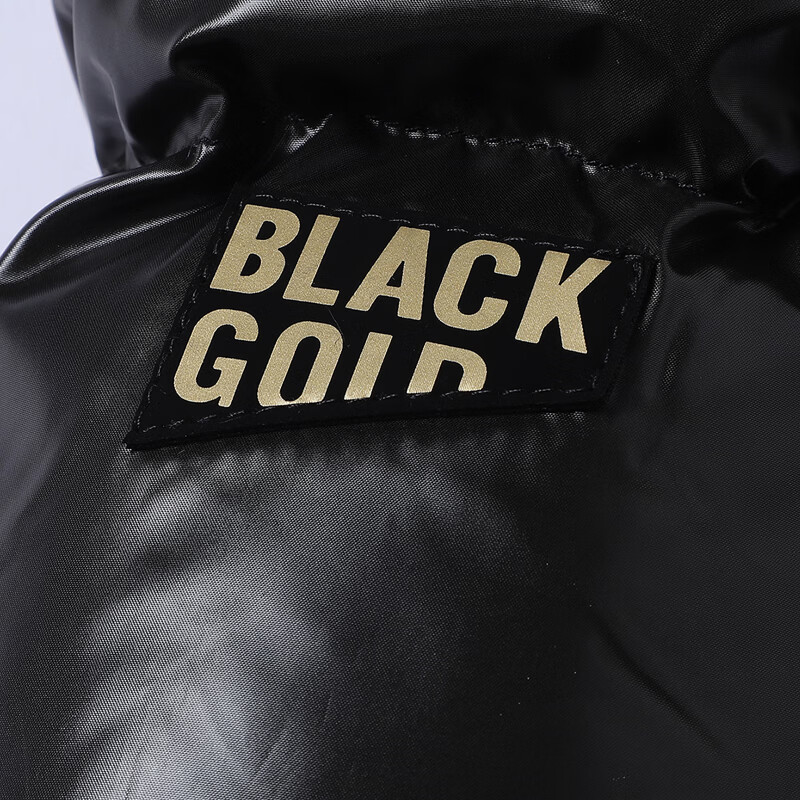 迈途【加厚保暖】黑金棉服连帽可脱卸秋冬高级感外穿外套防寒棉袄男女 黑金棉衣 XL