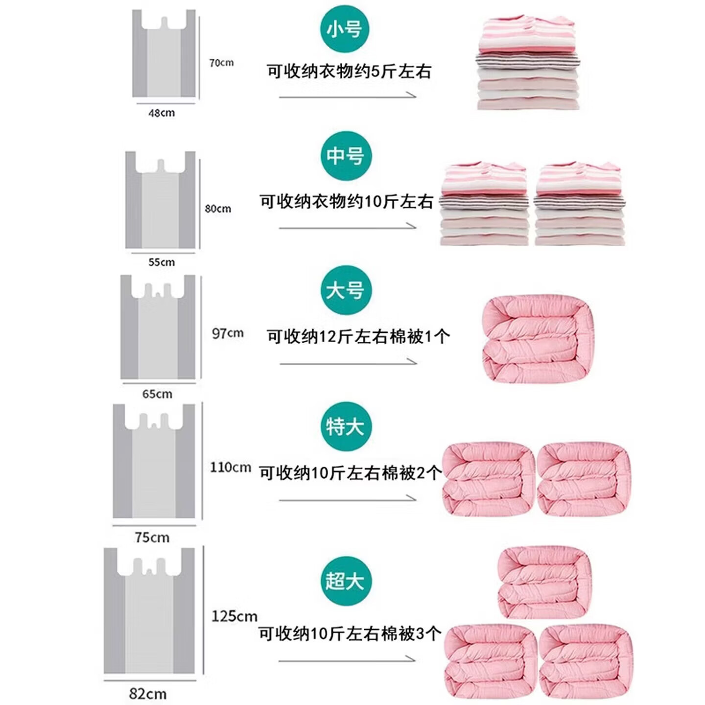 鹰大搬家打包袋手提加厚加大塑料袋衣服打包棉被子收纳袋背心式垃圾袋 手提式 55*80cm加厚20只 黑色