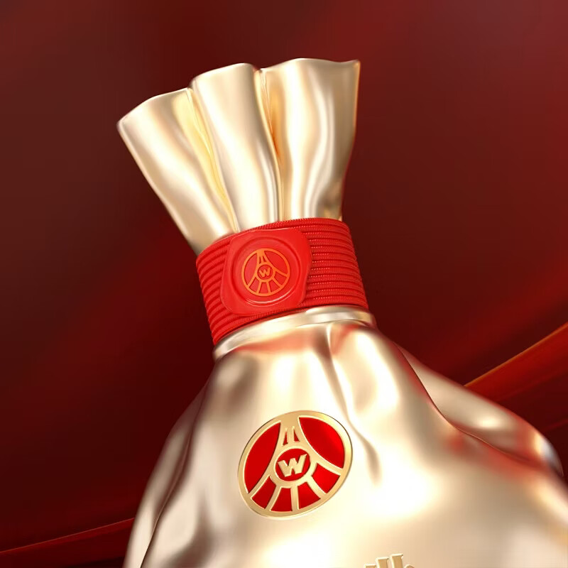 五粮浓香五粮液股份出品 官方授权 浓香型优级白酒 喜福盛世 52度 500mL 2瓶 大聚鸿财双支装