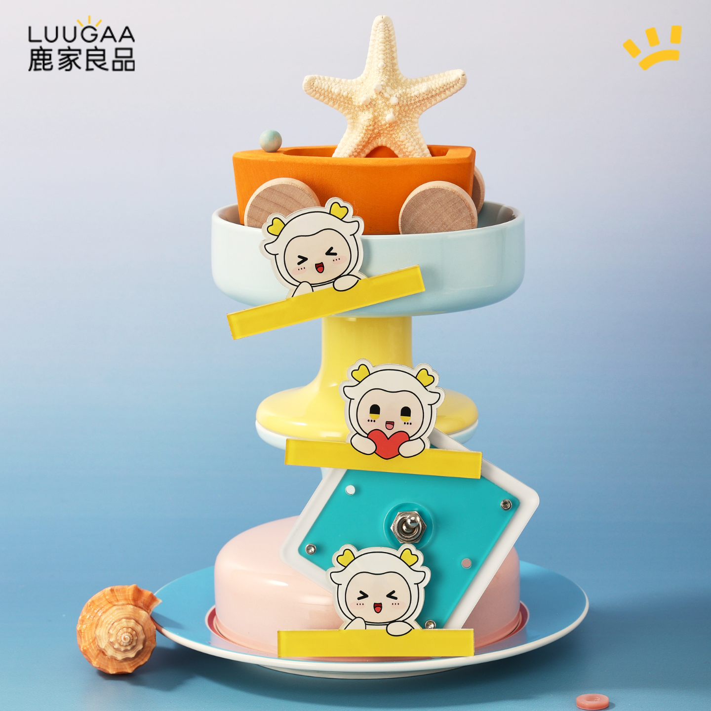 鹿家良品（LUUGAA）鹿西西闪光开关装饰贴 鹿西西闪光开关装饰贴*2个