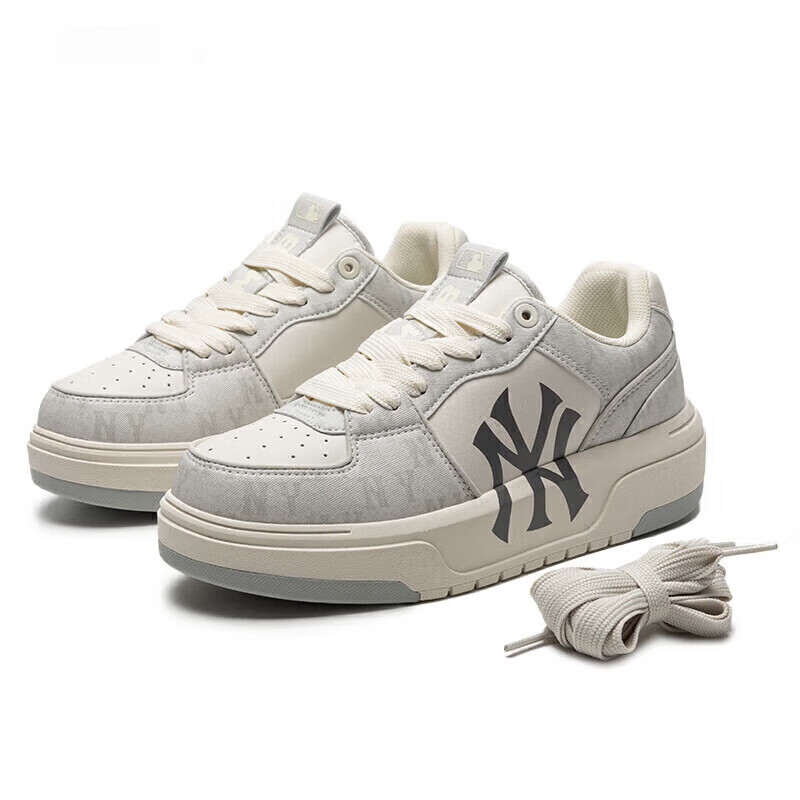 MLB美职棒MLB板鞋男女同款新款厚底小白鞋百搭休闲运动鞋 灰色/50GRS 45