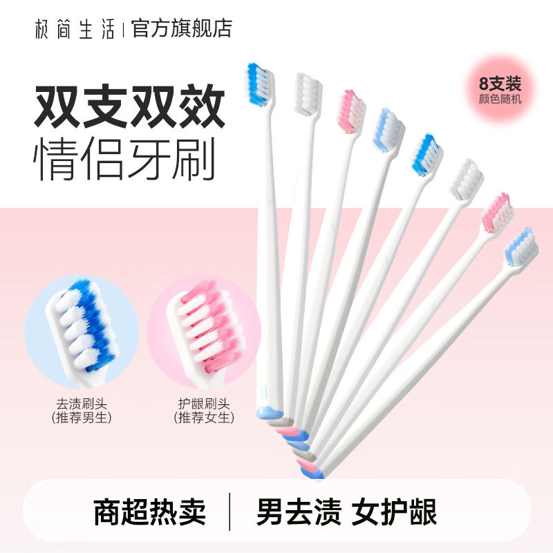 �������� �ֶ���ͬ����ë��ˢ  ������ë���������˼�ͥ���� ��ɫ��� �ڻ�װ��ë 8֧ 47.1Ԫ