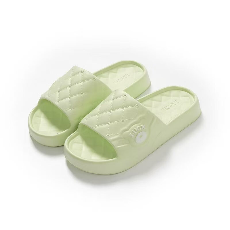 厢糖2026新款凉拖鞋男女情侣款夏季防滑厚底家居拖鞋凉鞋人字拖男鞋 绿色 40-41