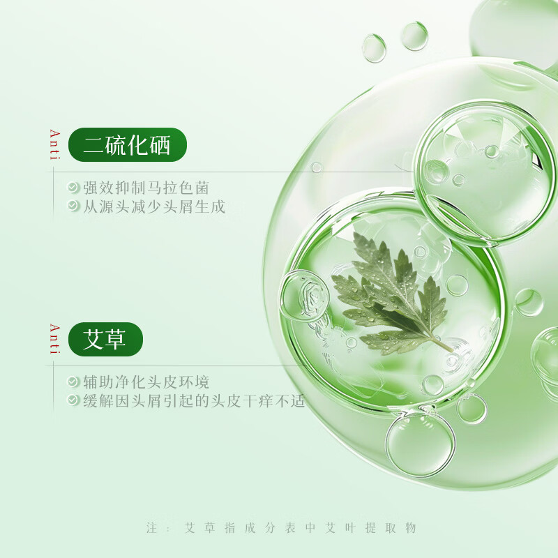 韩伦美羽（合集）洗发水/沐浴露/护发素/发膜 艾草去屑止痒头皮素洗发露 120g*2支