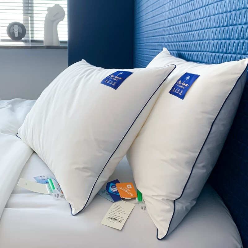 ROLAND LIVE高端山宁泰抗菌枕全棉防螨枕头护颈椎助睡眠柔软酒店枕芯48*74cm EOEO 山宁泰抗菌枕 1只装 低枕【约15cm】 48*74cm