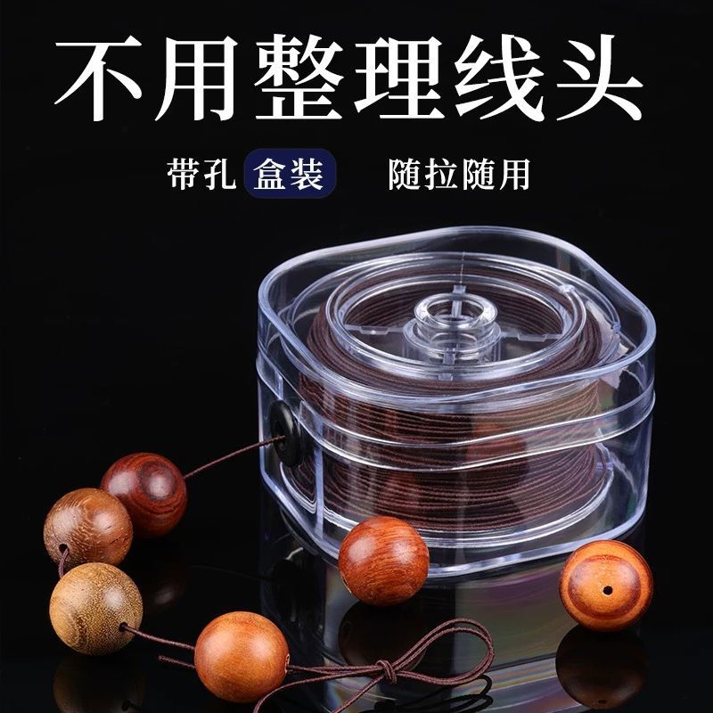 爱芙莎 RIPHOSUR进口包芯弹力线高弹力文玩串珠线佛珠菩提手链穿珠子弹力绳牛筋线 【升级盒装】咖色1.5mm-25米
