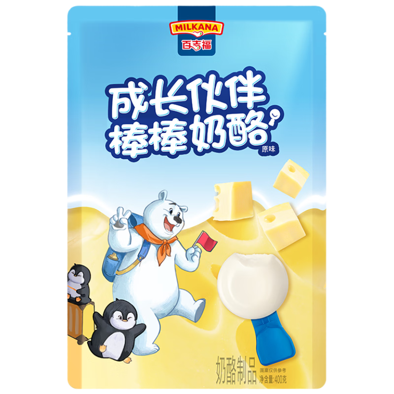 �ټ��� MILKANA �ɳ����������� ���¶�ͯ���Ұ� ԭζ 400g/20֧24Ԫ