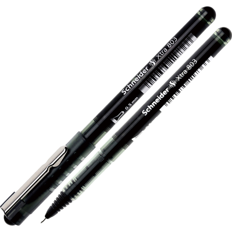 施耐德德國(guó)施耐德中性筆水筆 針管尖簽字筆 直液式防水中性筆 803辦公書寫0.5mm 803-黑色 1支