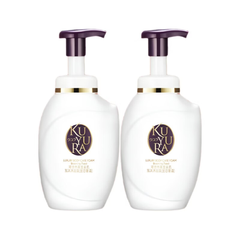 可悠然奢宠美肌滋养护肤级泡沫芳香沐浴露蜜恋馨语350ml*2【临期清仓】