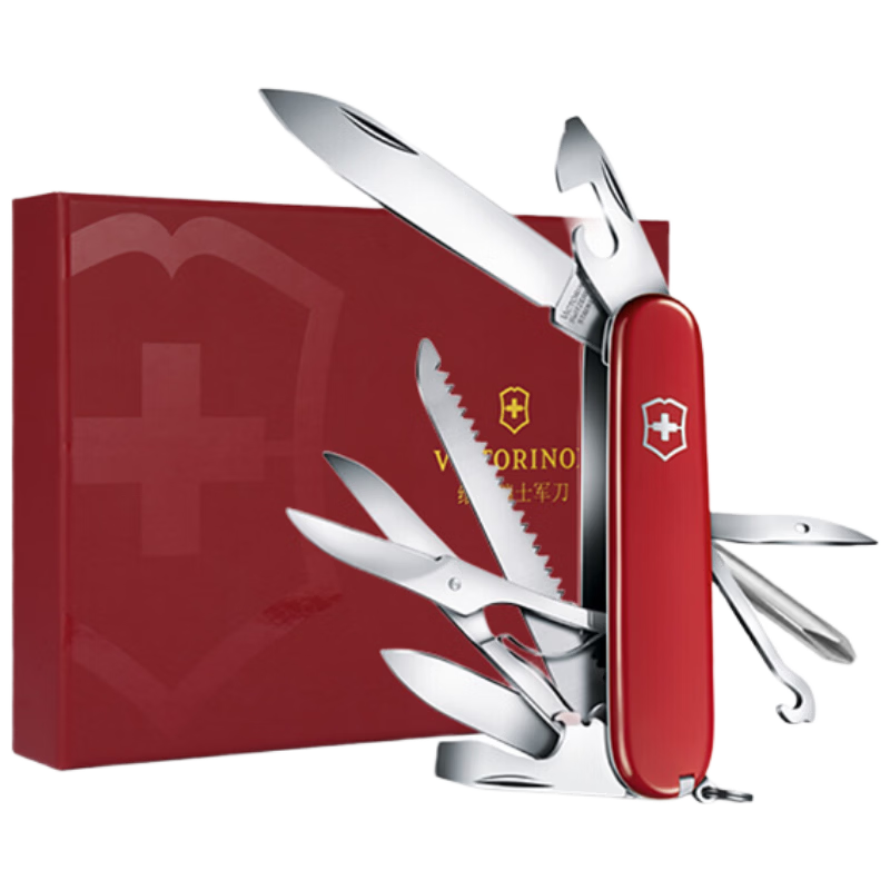 维氏瑞士军刀大当家15项多功能水果刀刀折叠刀礼盒款1.4713
