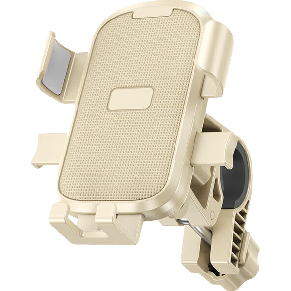 【京东包邮】电动车摩托车可旋转手机支架导航神器外卖骑手车载便携防震装备 401车把款米白