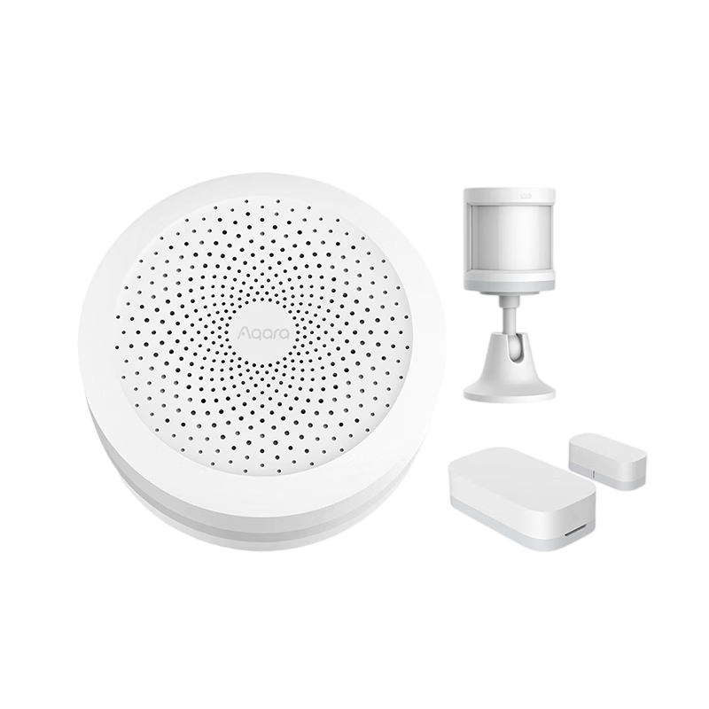 Aqara守護女神套裝 智能家居三件套 含M1S網(wǎng)關(guān)+人體傳感器+門(mén)窗傳感器 智能場(chǎng)景套裝
