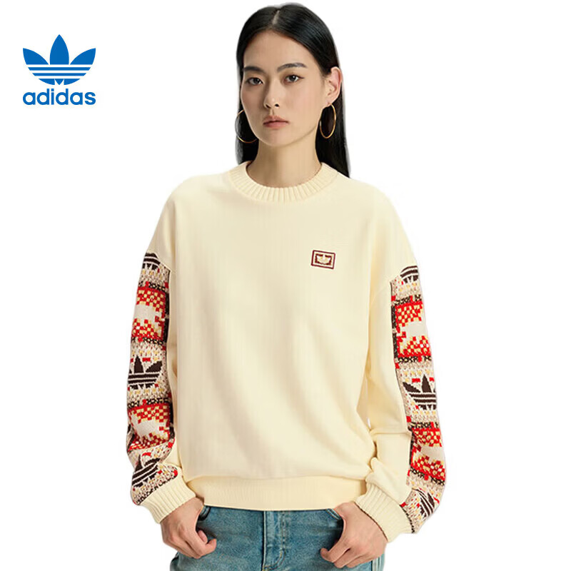 阿迪达斯（adidas）三叶草女子运动休闲卫衣套头衫IA8930 IA8930 M
