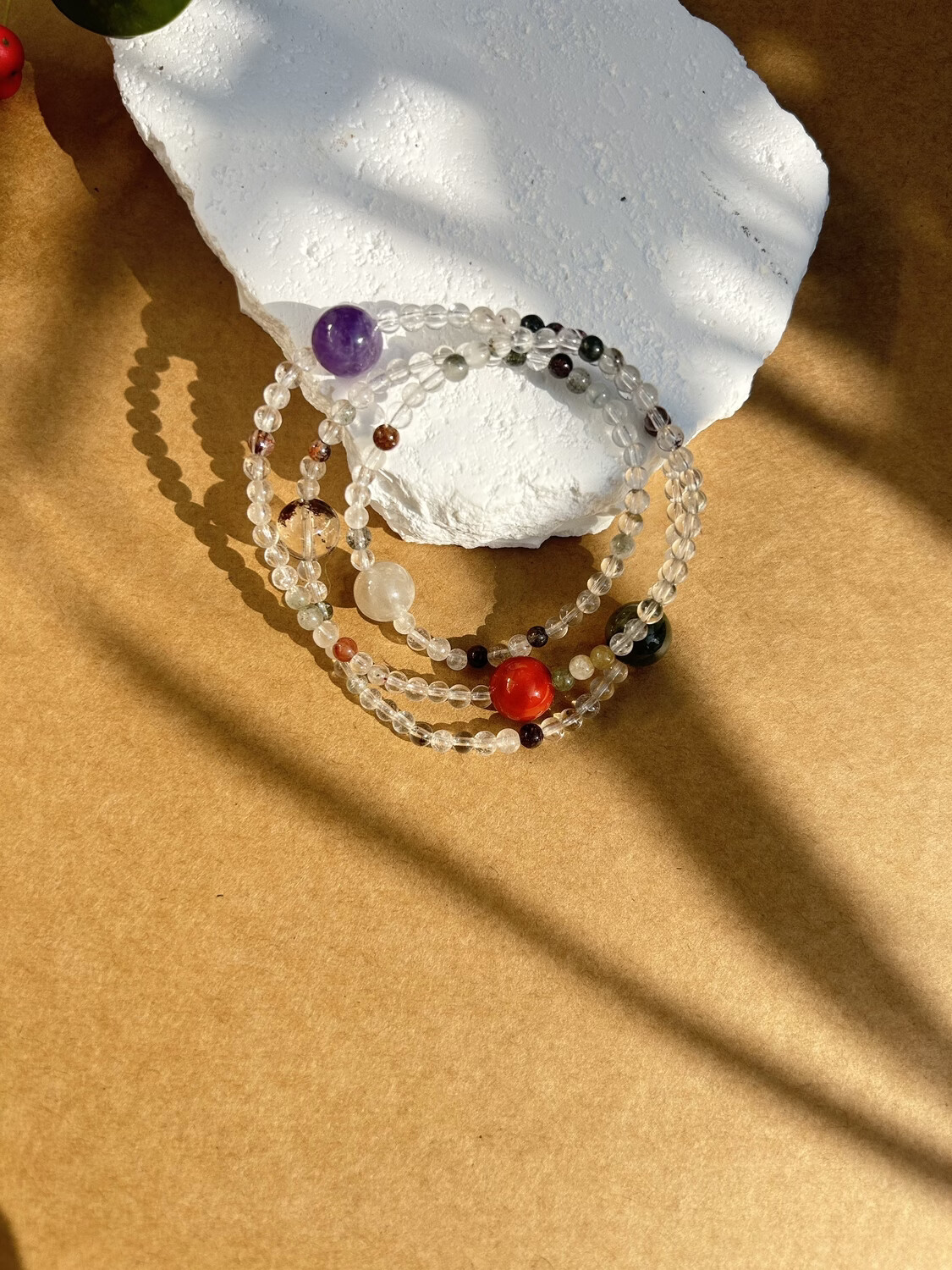 玺云屿 XIYUNYU星云多宝水晶手串清新原创手链五行定制手串 默认