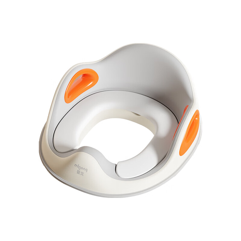 曼龙儿童马桶坐便圈男女孩宝宝马桶圈坐便器小马桶婴儿坐垫圈坐厕 云感马桶圈 云纱灰 【升级PU软垫】