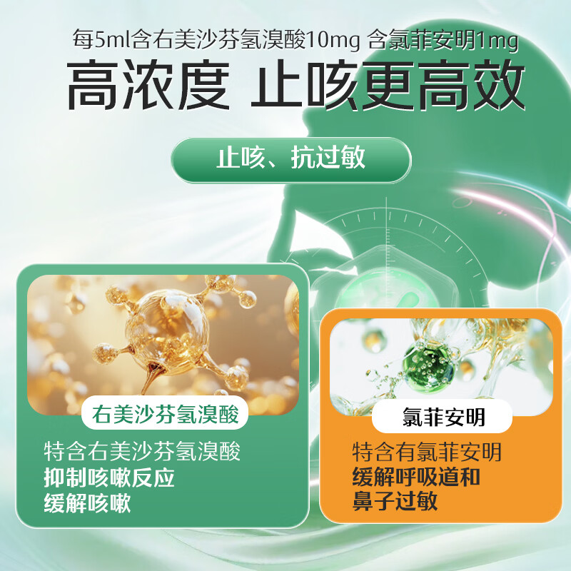 咳敏消止咳水 喉咙干痒过敏性咳嗽儿童 成人感冒风寒止咳糖浆 香港进口 【咳嗽咳喘 干痒干咳】120ml*1瓶