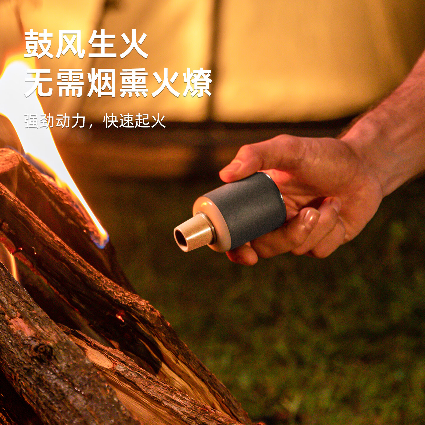 鱼尾充气泵户外露营床垫便携电动抽充两用照明迷你打气泵 MINI充气泵-黑色