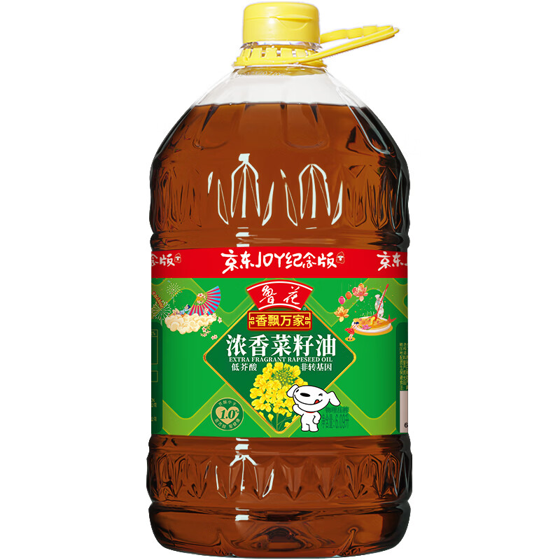 鲁花【保真菜籽油】非转基因低芥酸浓香菜籽油 6.09L 香飘万家