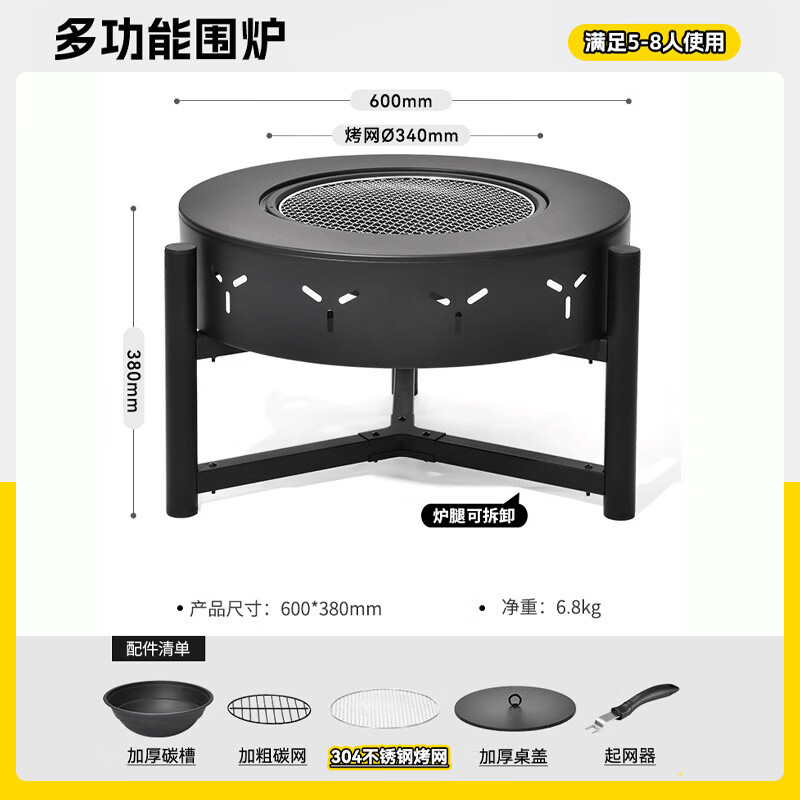 ����Χ¯��迾��¯��װ������������ȫ�׶���ͥԺ�����軧�����Χ¯ ����(¯��6����)��¯+̿��+̿��+����+�ǰ�+�� 358.5Ԫ