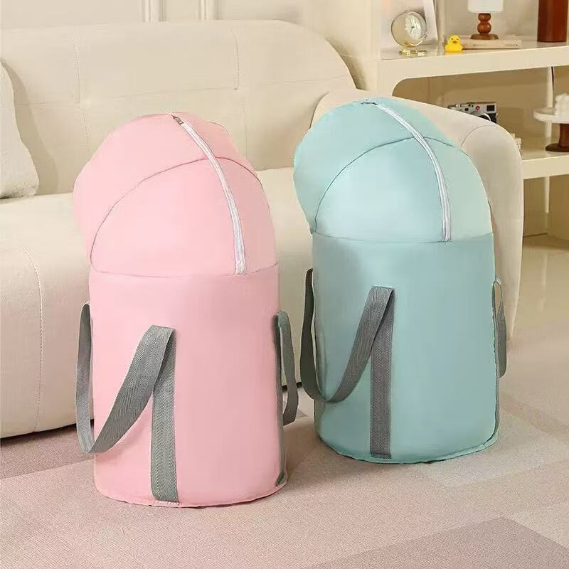 其他【好物优选】2025新款过膝加厚泡脚桶便携式旅行家用养生保温可折 泡脚桶【带板】蓝色