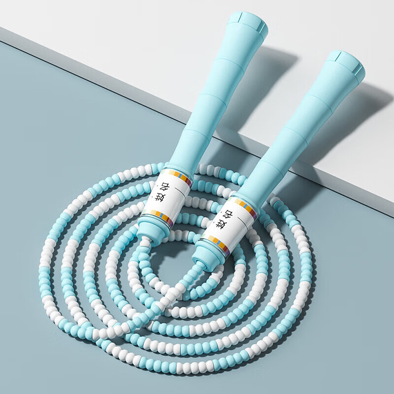 其他【优选好物】新款竹节跳绳儿童初学者训练绳小学生体育用品可调节 少女粉竹节跳绳【2.8m】