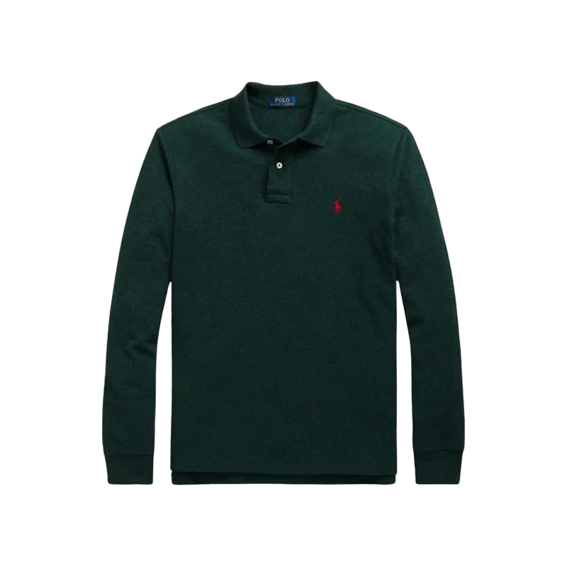 RALPH LAUREN 拉夫勞倫秋季新品男士經(jīng)典長(zhǎng)袖POLO衫 710680790001 定制版型白色 S