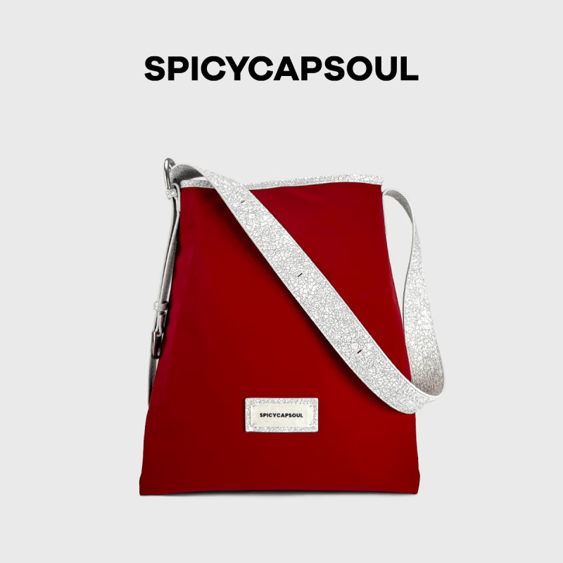 SPICYCAPSOUL【烟囱玫瑰】池金物单肩包无溶剂环保防水面料水桶包斜挎包 【烟囱玫瑰】 京东折扣/优惠券