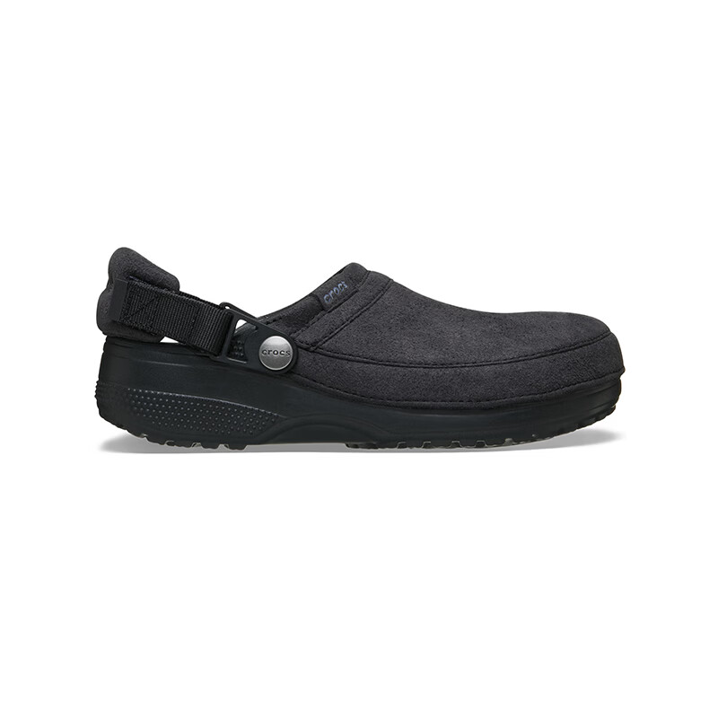 卡骆驰(CROCS)檀健次同款秋冬新款经典轻走仿麂皮洞洞鞋舒适百搭休闲鞋|211930 黑色-001 45 (290mm)