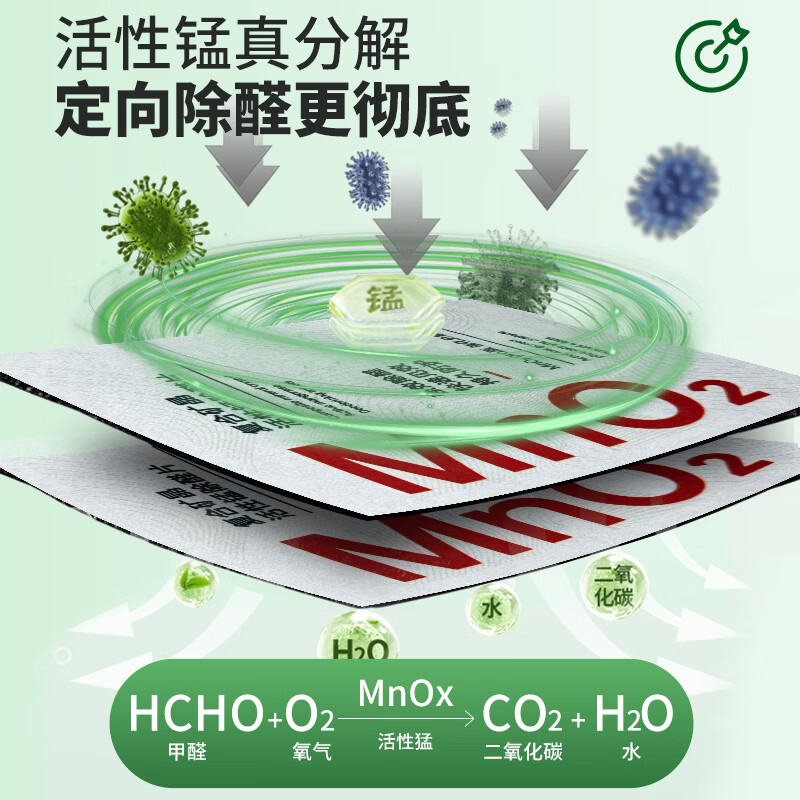 家泊仕(HOMBORSY)除醛净味分解毡 新车去除甲醛改性活性炭纳米活性猛甲醛清除剂Pro 甲醛分解毡-超值10片装送检测盒1盒