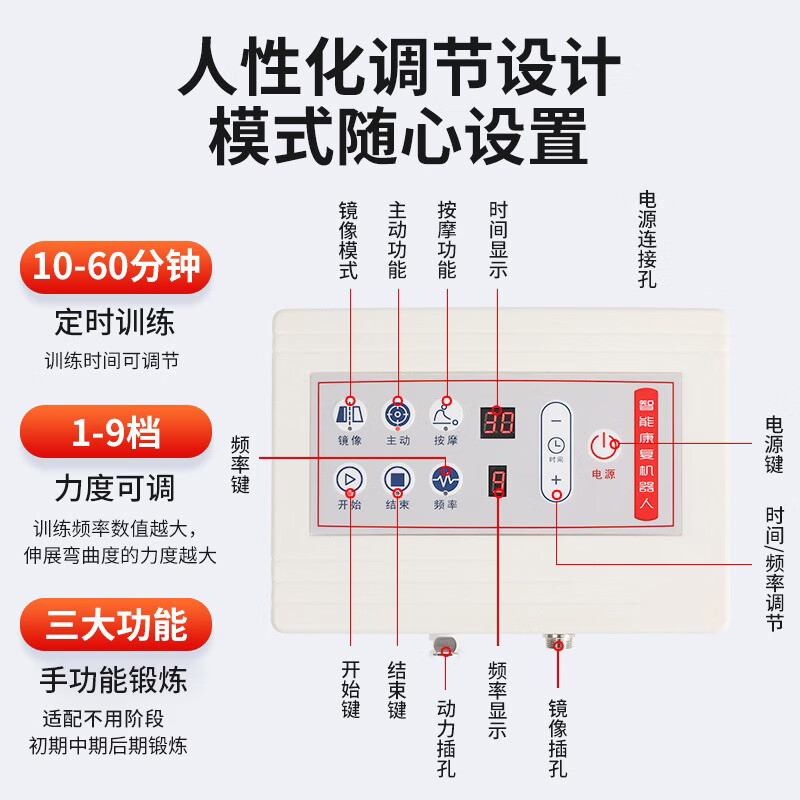 掌铭手指康复训练器手部抓握活动锻炼偏瘫脑梗手功能锻炼器材电动手套 双手训练款【分指训练+9档自动调节】【辅助恢复】 右手XXL码【自理锻炼】