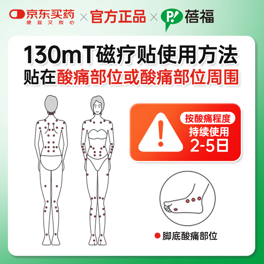 蓓福官方正品PIP磁力贴缓解肩颈疼痛贴磁疗贴【130MT】12粒装