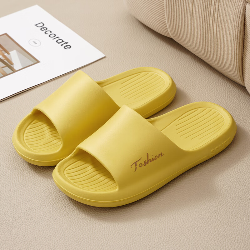 高档居家拖鞋女情侣高弹EVA男士家居环保防臭防滑室内浴室凉拖 黑色 44-45 （正码正拍-脚胖选大一码）